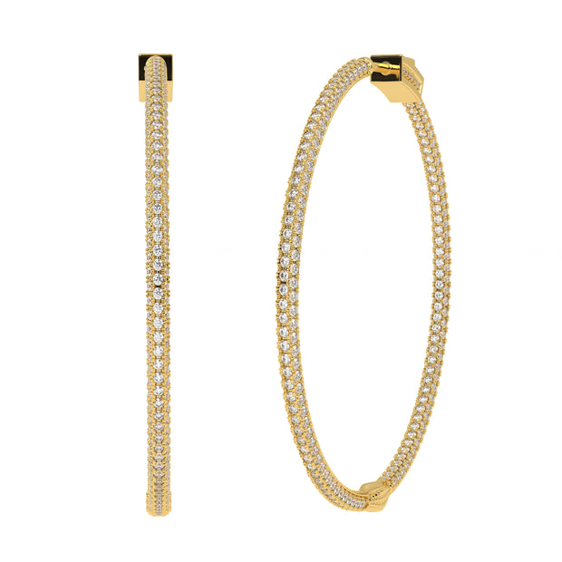 Delicia Diamond Hoops