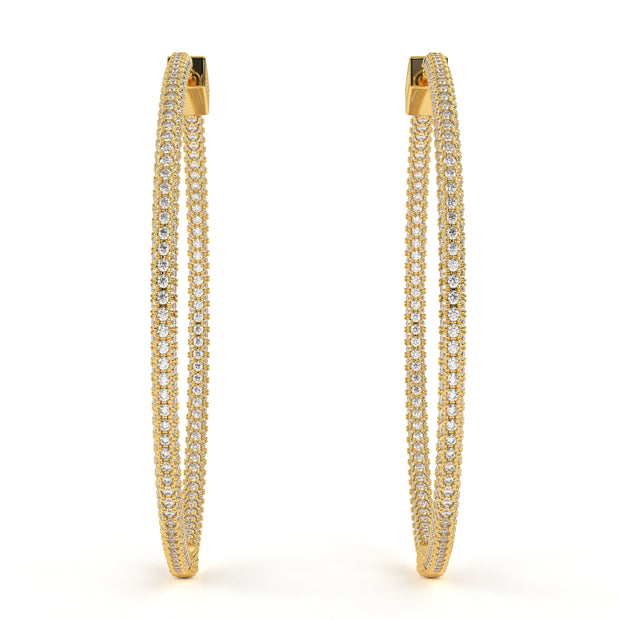 Delicia Diamond Hoops