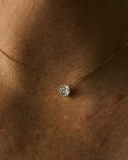 The Mia Cushion Diamond Solitaire Pendant