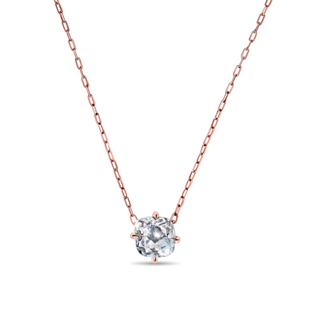 The Mia Cushion Diamond Solitaire Pendant